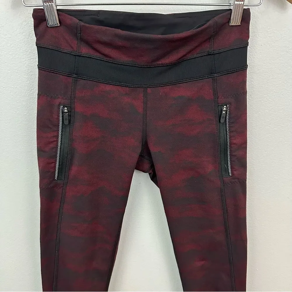 Lululemon Inspire Tight II Size 4 Power Luxtreme Hazy Days Black Deep Rouge - Picture 13 of 16